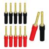 12pcs Banana 4MM Speaker Cable Banana Connector Audio Cable Male Speaker Connector(Elastic Pin) view 2