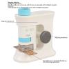 Kids Microscope 40-160X Intelligent Magnetic Induction Portable Handheld Microscope with Light (Blue) view 4