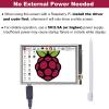 3.5 Inch 480x320 Touch Screen TFT LCD SPI Display Panel for Raspberry Pi 5, Pi4B, 3B+, 3B, A+, A, B+, B view 3