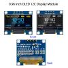5 Pcs 0.96 Inch OLED I2C IIC Display Module 12864 128x64 Pixel SSD1306 Mini Self-Luminous OLED Screen Board Compatible with Arduino Raspberry Pi, with 10pin Male to Female Cable view 2
