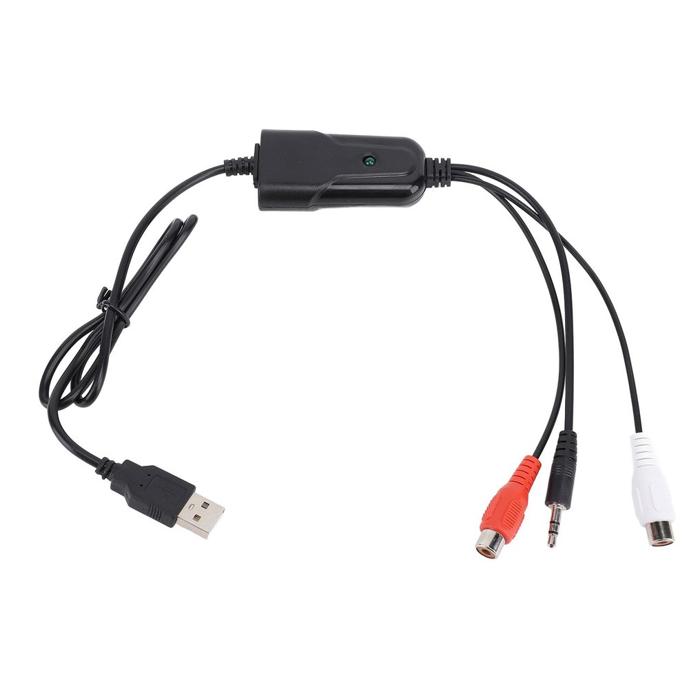 VBESTLIFE USB Audio Capture Card with 3.5mm and AV Ports for Vista, 7, 8, 10, 11, for Cassette Tapes to MP3 Converter