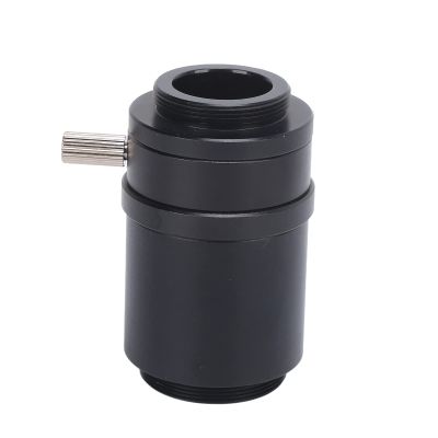 1X C Mount Lens Adapter for Microscope Camera, Alloy Material, 1X Magnification, for Most Microscope Cameras, Easy to Install on Objective Lens