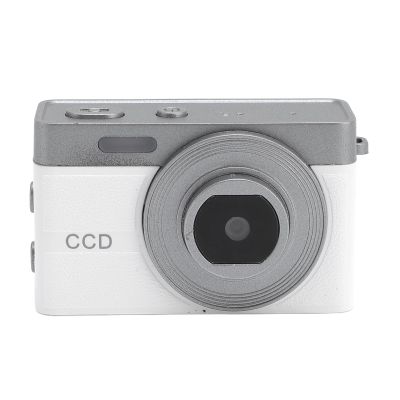 Mini Keychain Camera, 1080P 12MP Digital Camera with 0.96 Inch Screen, Memory Card, USB Charging Cable, 1080P HD Video Compact Camcorder (White) (128GB)