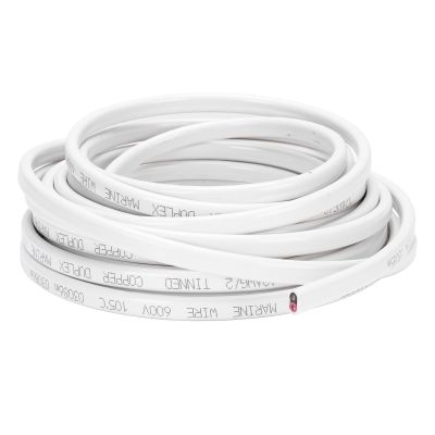 CFTGIW 12 Gauge Marine Wire 12 AWG 30ft Marine Grade 2 Core Stranded Insulated Power Cord 600V for Automotive RV Yachts Cars Trailers Boat Marine Power Wire