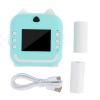1080P Instant Print Camera with 48MP Selfie Digital Camera Thermal Printing for Travel Photography Scene (Green) view 2