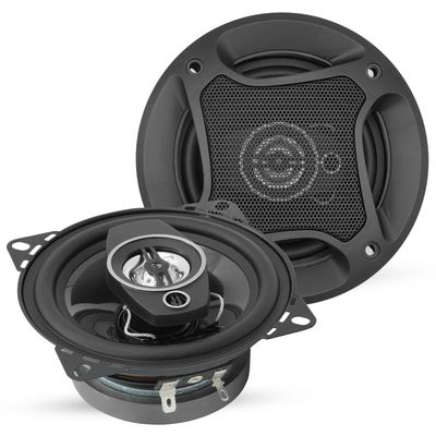 5 CORE Car Two Way Speaker System 4 Inch Pro 250 Watt Pair 4 Ohm w Built-in Tweeter High-Efficiency Audio Component Coaxial Speakers for Stereo Sound - CS 04 2W
