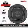 5 CORE Car Two Way Speaker System 4 Inch Pro 250 Watt Pair 4 Ohm w Built-in Tweeter High-Efficiency Audio Component Coaxial Speakers for Stereo Sound - CS 04 2W view 4