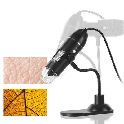 Portable Digital Microscope,1000X Bracket Portable Digital USB Microscope with Builtin 8 LED Fill Lights for/MAC