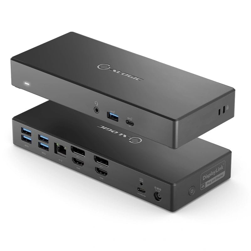 Dual 4K Display Universal Dock with 100W Power Delivery by ALOGIC USA