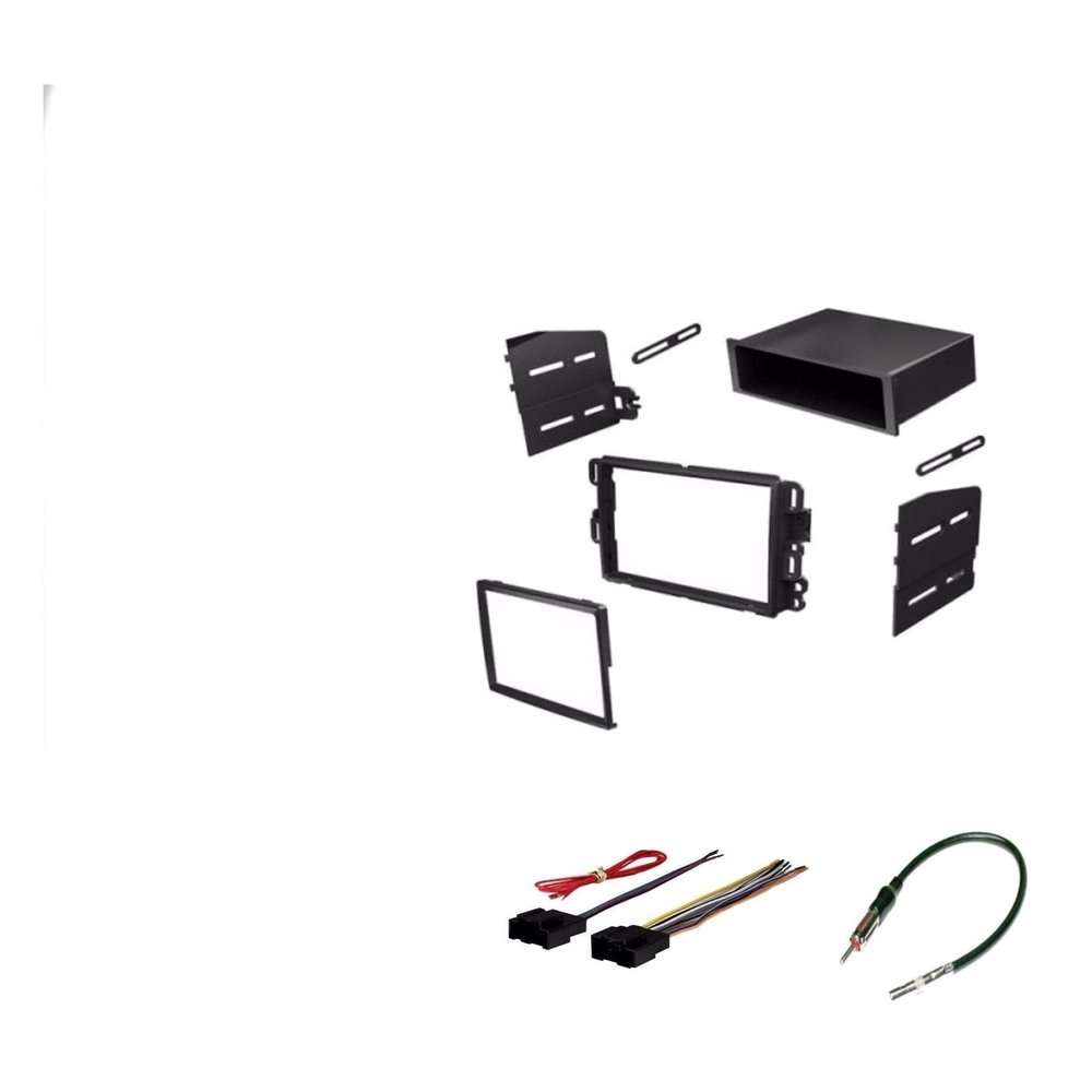 BYRXMO Single Din Dash Kit Stereo Installation Install Kit W Wire Harness for Suzuki,for Saturn,for Pontiac,for GMC,for Chevy,for Buick