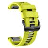 ORKDFJ 26mm Watch Band for Garmin Fenix 7X Pro/Fenix 7X/Fenix 6X Pro/Fenix 6X/Fenix 5X/Fenix 3, Silicone QuickFit 26mm Replacement for Garmin Descent Mk3i 51mm/Epix Pro 51mm/TACTIX 7(Lime Black) view 1