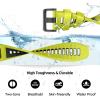 ORKDFJ 26mm Watch Band for Garmin Fenix 7X Pro/Fenix 7X/Fenix 6X Pro/Fenix 6X/Fenix 5X/Fenix 3, Silicone QuickFit 26mm Replacement for Garmin Descent Mk3i 51mm/Epix Pro 51mm/TACTIX 7(Lime Black) view 3