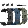 BUDAY 26mm Watch BandFor Garmin Fenix 7X Pro Epix Pro 51mm Fenix 6X Watch Strap Fenix 5X Plus Silicone Wristband Fenix 6X Pro Descent Mk2i MK3i 51mm Smartwatch WristBand(3pack G) view 1