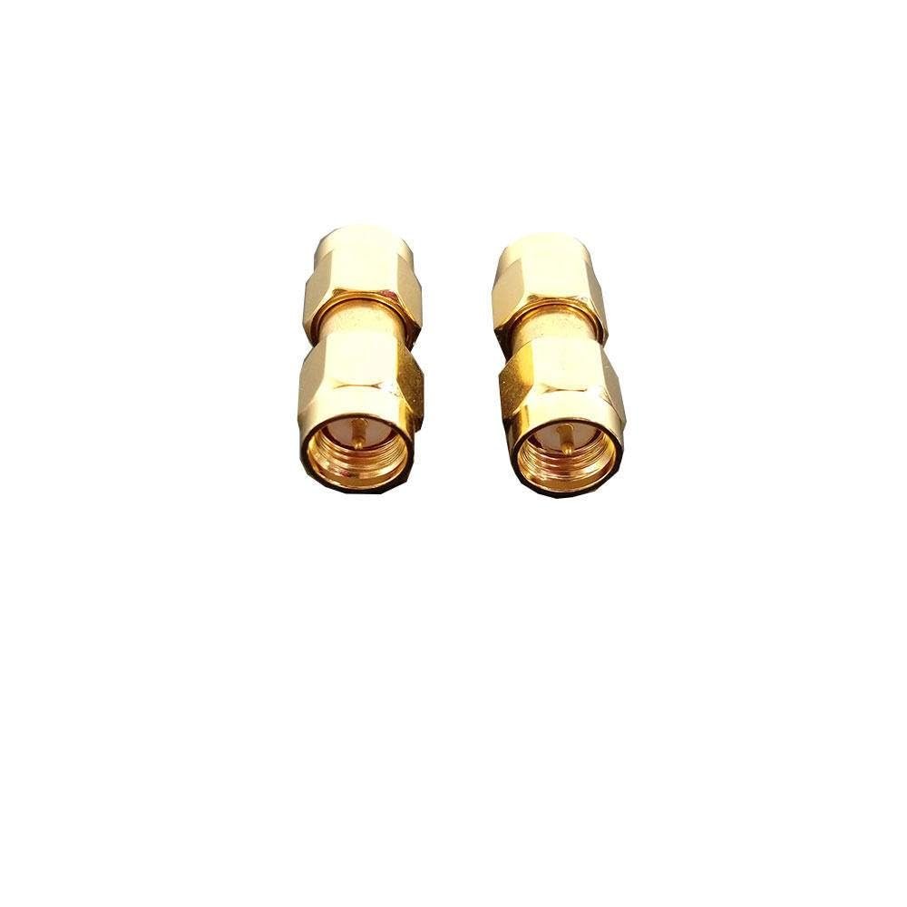 10 PCS SMA-jj Male to Male Connector SMA Double Male RF Connector SMA Male Internal Screw Internal pin Adapter