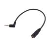 2.5mm Male to 3.5mm Female Aux Stereo Cable Connector Adapter(Elbow) view 1