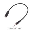 2.5mm Male to 3.5mm Female Aux Stereo Cable Connector Adapter(Elbow) view 4