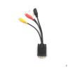 1PC Video Cable Compatible with The PC HDTV Connector Male to S-Video 3 R/CA Jack Female Composite AV TV Out Adapter Converter New view 3