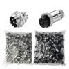100 Sets GX16 16MM Aviation Connector Kit - 5 Pin Metal Male/Female Panel Mount Adapter Plug Socket Set for Industrial Electronics(GX16 Nut 100 Sets,5P) view 1