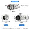 100 Sets GX16 16MM Aviation Connector Kit - 10 Pin Metal Male/Female Panel Mount Adapter Plug Socket Set for Industrial Electronics(GX16 Nut 100 Sets,10P) view 3