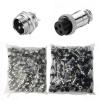 100 Sets GX16 16MM Aviation Connector Kit - 3 Pin Metal Male/Female Panel Mount Adapter Plug Socket Set for Industrial Electronics(GX16 Nut 100 Sets,3P) view 1