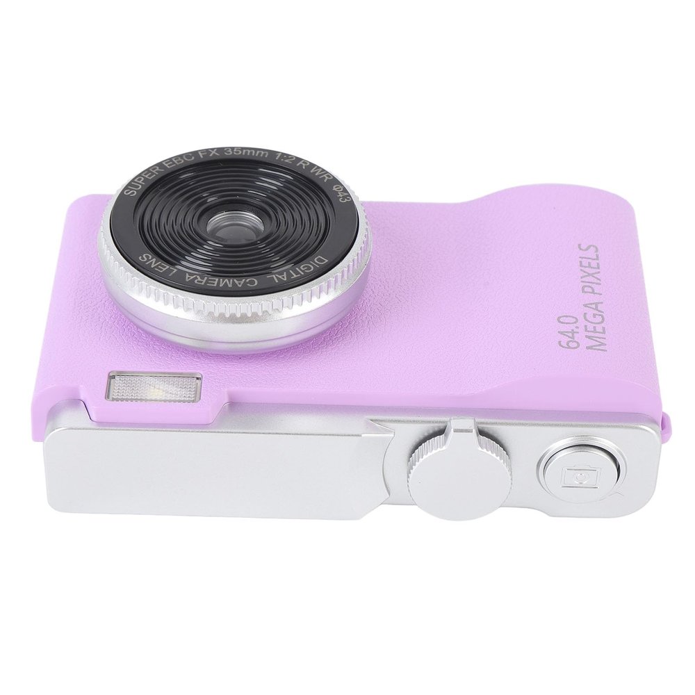 4K 64MP Compact Digital Camera with 16X Zoom - Shake Travel Photography Camera with 2.4 Inch Screen (No Memory Card)