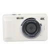 4K 64MP Compact Digital Camera with Autofocus, 18X Zoom, and 2.8-Inch Screen Point and Shoot Camera for Travel Photography (White) view 2