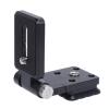 Acouto Foldable L Shaped Quick Release Plate Camera L Bracket Vertical Horizontal Switching with 1/4 Inch Screw for DSLR Camera view 1