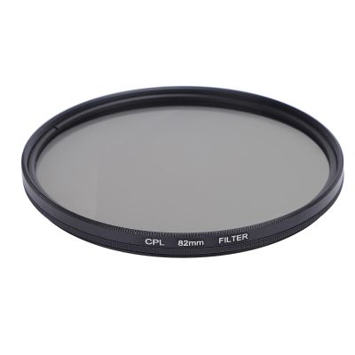 82 mm Camera Lens Filter, Circular Polarizer Filter with Gray Filter for Blue Skies and Reflections, Aluminum Alloy Frame, Multi Coated Optical Glass, CPL Filter for Landscape