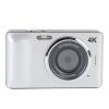 4K 64MP Compact Digital Camera with Autofocus, 18X Zoom, and 2.8-Inch Screen  Point and Shoot Camera for Travel Photography (Silver) view 1