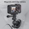 Camera Holder with Double Way Adjustable Angle, Strong Magnetic Base, Portable Mounting Stand for Action 5 Camera Mount Rotatable Accessories view 2