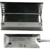 4532L Floor Mount Miniature Overhead Door Switch Set, L-Bracket, 2-1/2" Gap, 10W, 200VDC, 0.50A, Closed Loop, N/O, and 36" Armored Cable, Aluminum view 1