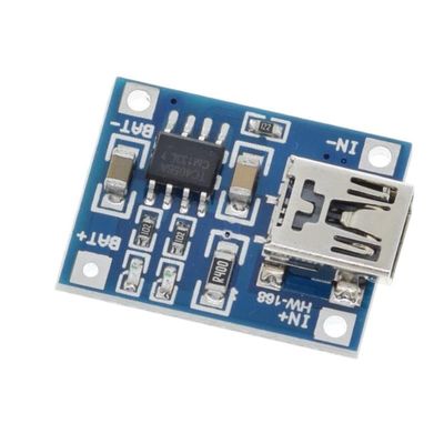 10pcs 5V 1A 18650 TP4056 Lithium Charger Module Charging Protection Dual Functions 1A Li-ion (Color: TP4056 Mini)