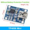 10pcs 5V 1A 18650 TP4056 Lithium Charger Module Charging Protection Dual Functions 1A Li-ion (Color: TP4056 Mini) view 2