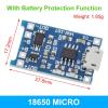 10pcs 5V 1A 18650 TP4056 Lithium Charger Module Charging Protection Dual Functions 1A Li-ion (Color: 18650 Micro) view 2