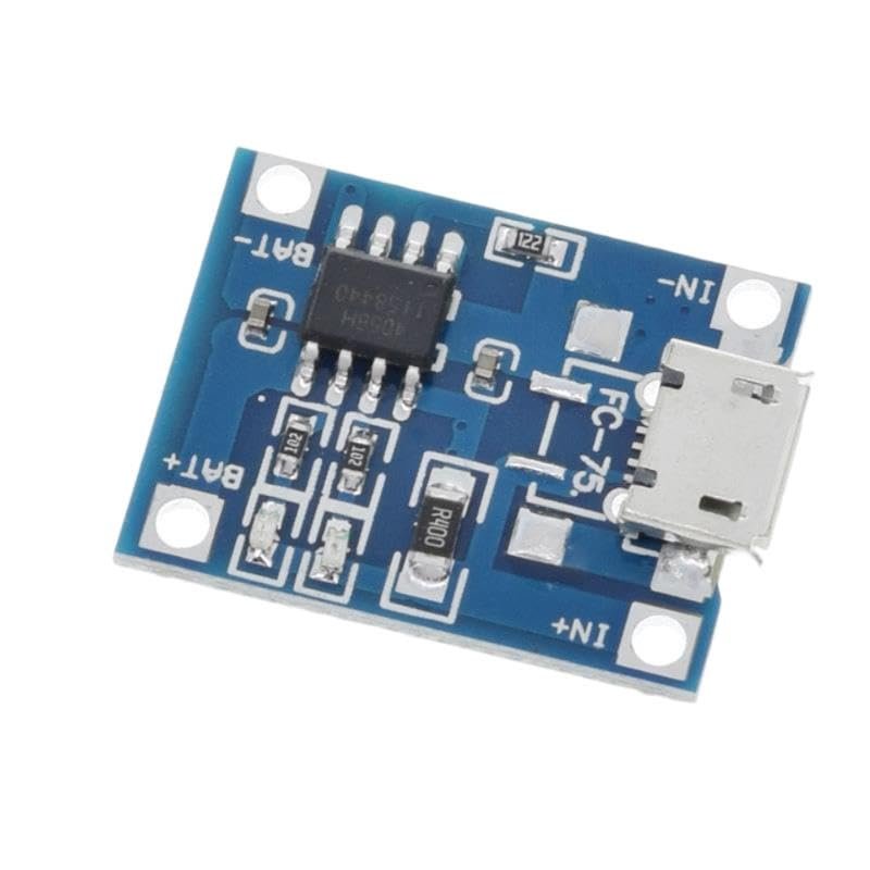 10pcs 5V 1A 18650 TP4056 Lithium Charger Module Charging Protection Dual Functions 1A Li-ion (Color: TP4056 Micro)