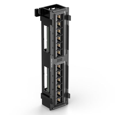 VCELINK 12-Port Cat6 Patch Panel 1000 Mbps for Home and Office, Network UTP