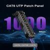 VCELINK 12-Port Cat6 Patch Panel 1000 Mbps for Home and Office, Network UTP view 2