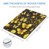 Square Waterproof Mouse Pad Non Slip Rubber Base MousePads Yellow Flowers Butterflies Printed Washable Mouse Mat for E-Sports Gaming Offices view 2