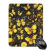Square Waterproof Mouse Pad Non Slip Rubber Base MousePads Yellow Flowers Butterflies Printed Washable Mouse Mat for E-Sports Gaming Offices view 3