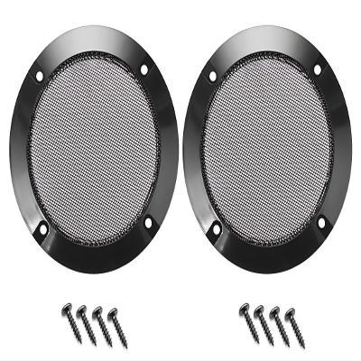2Pcs Speaker Grill Mesh, 4in 124mm Speaker Cover Woofer Circle Grille Guard Auto Subwoofer Speaker Grille