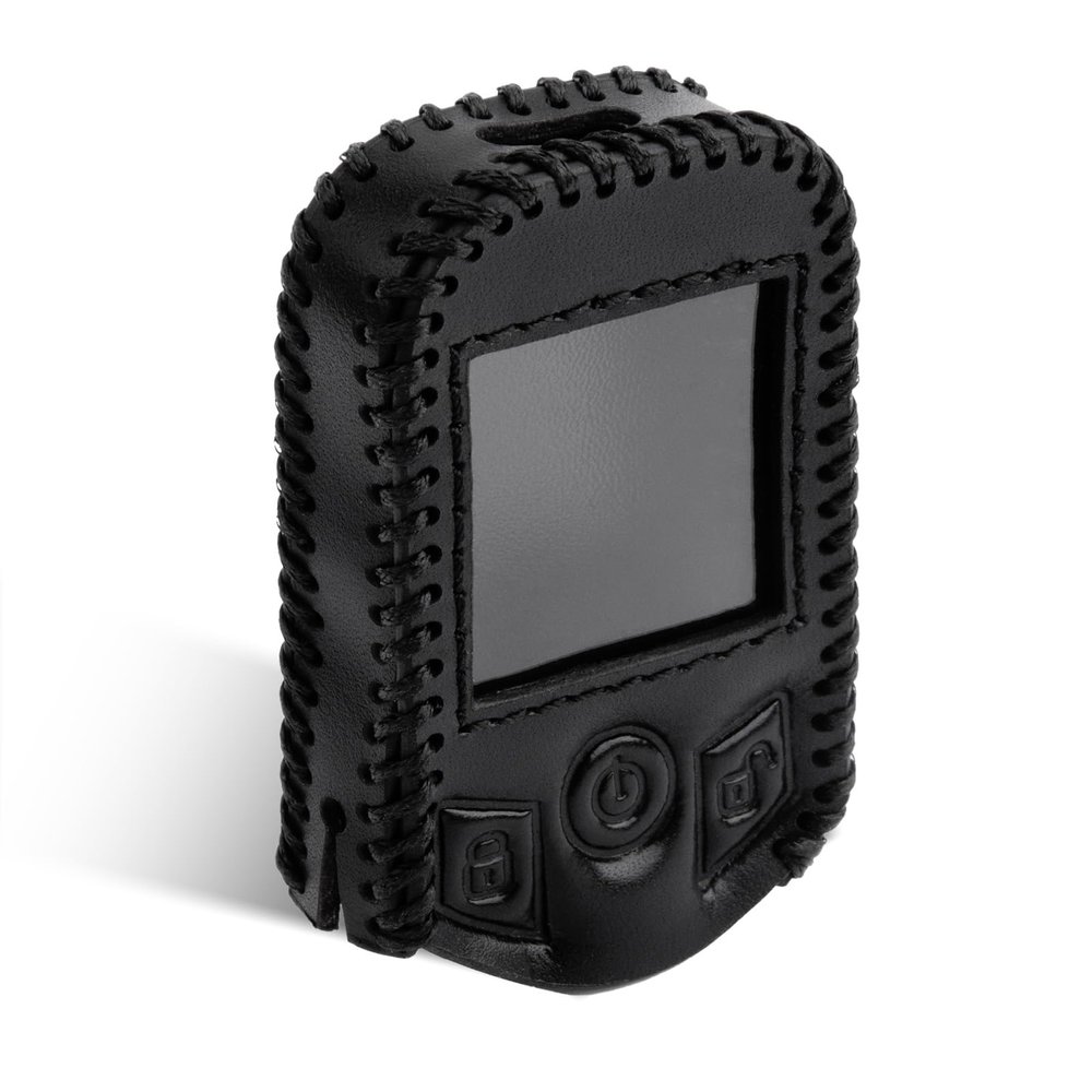ZTTM NEW Black Remote Key Leather Case Fit for Compustar PRO T13 Remote Cover RFX-P2WT13-SF