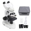 Baxnore Binocular Microscope Kit, 40X5000X 360 Rotation Clear Image Binocular Microscope, Laboratory Binocular Microscope for Inspection Laboratory view 1