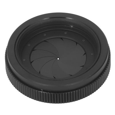 Baxnore Iris Aperture, Aluminum Alloy 1.5 to 29 mm ID 55 mm OD M42 to M42 Iris Diaphragm Aperture Condenser, Optical Aperture Diaphragm for Optical System