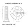 Baxnore Iris Aperture, Aluminum Alloy 1.5 to 29 mm ID 55 mm OD M42 to M42 Iris Diaphragm Aperture Condenser, Optical Aperture Diaphragm for Optical System view 2