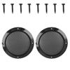 Edinstry Car 2pcs Car Speaker Grill Cover Mesh Protector Cover Woofer Subwoofer Grill 6inch Black view 1