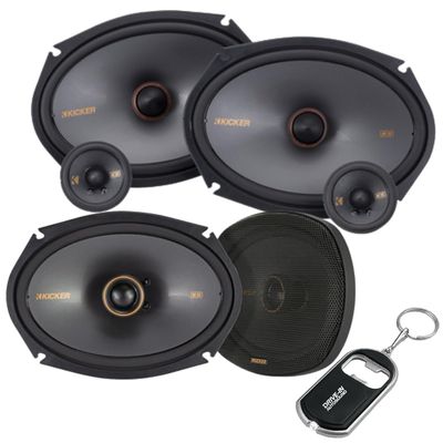 KICKER KS-Series 51KSS269 6"x9" Component Speakers and 51KSC6904 6"x9" Coaxial Speakers - High Power Handling