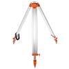 QWORK Universal Survey Tripod - Aluminum Heavy Duty Contractor Tripod with Quick Clamp,Transit Leveling Equipment, 5/8" x 11" Thread (Orange) view 1