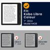 kwmobile Origami Case Compatible with Kobo Libra Colour Case - Slim PU Leather Cover with Stand - Orange view 2