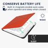 kwmobile Origami Case Compatible with Kobo Libra Colour Case - Slim PU Leather Cover with Stand - Orange view 3