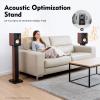 34in Speaker Stands, 2Pcs Universal Freestanding Speaker Stands Surround Sound Home Theater Floor Speaker Stands Floor Speaker Holder Hold up to 66lbs view 4